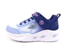 Skechers navy/light blue sola glow sneaker with lights